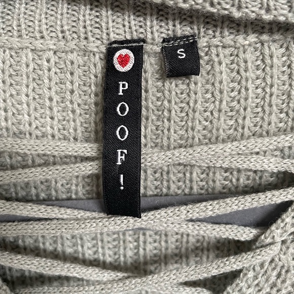 Green cross-knit sweater - Picture 4 of 5